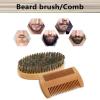 Beard Brush And Comb for Men Travel-Friendly Ergonomic Barber Styling view 3