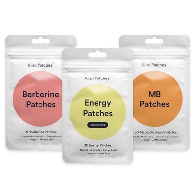 Kind Patches Metabolism + Energy Starter Set Kit Bundle 90 Vegan Patches