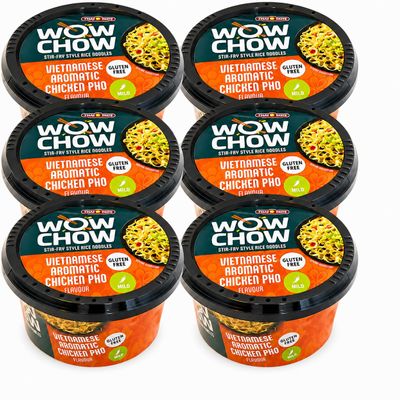 Tiger Tiger WOW CHOW Vietnamese Chicken Pho Rice Noodle 76g x6 Multipack