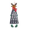 NUEAYMS Christmas Advent Countdown Calendar Santa Elk Ornament for Wall 2024 New Year Home Decorations view 1