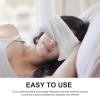 HOMSFOU Sleep Eye Mask Earmuffs for Sleeping Cooling Eye Cover for Travel and Home Use Blackout Design view 3