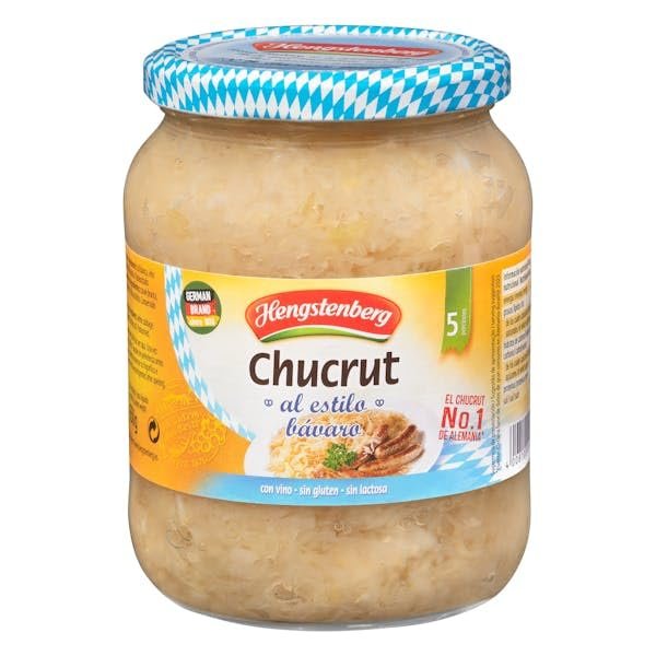 Hengstenberg Bavarian Style Sauerkraut, 680g Jar, 650g Drained Weight, Pack of 3
