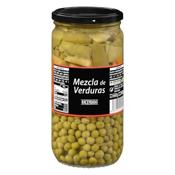 Pickled Vegetable Mix, Whole Gherkin Olive and Onion, Multicoloured, 660g Jar, 400g Drained, Pack of 3