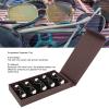 Bonbela 5 Slot Sunglasses Organizer Tray, PU Velvet Soft Inner Eyeglass Storage Box with Dust Cover, for Home Travel Use view 3