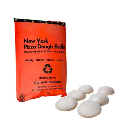 New York Pizza Dough Balls - 280g - Optional Semolina & Proving Pots - by Doughable