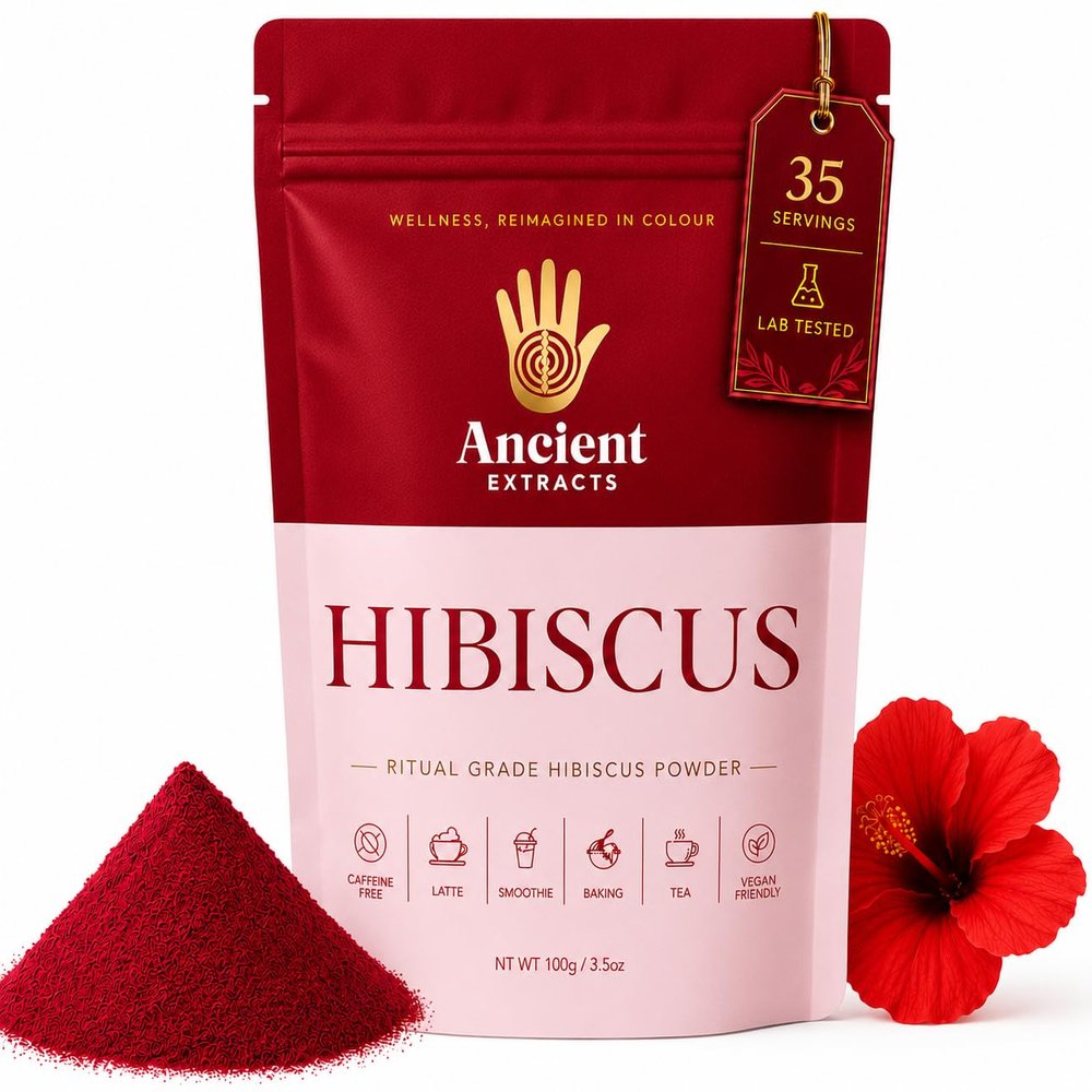 Ritual-Grade Hibiscus Tea Powder | Non-Clump Hibiscus for Drinks and Baking