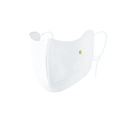 ANNIOU UPF 100+ Raw Yarn Eye Corner Mask Breathable, Lightweight, Sun Protection Face Cover (White, One Size)