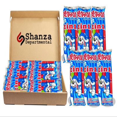 Slush Puppie The Original Squeezee Freeze Pops 2 in 1 8 x 75ml Assorted Flavours (Cherry, Lemon & Lime, Strawberry, Blue Raspberry) Vegan & Gluten Free - Pack of 12