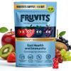 FRUVITS Kids Prebiotic Gummies 1-a-Day, Sugar-Free Gut Health & Immune Support with Inulin, Vitamin D3 & Immunoberry Vegan, Allergen-Free Blueberry Flavour 30-Day Supply, Ages 4-13 view 1