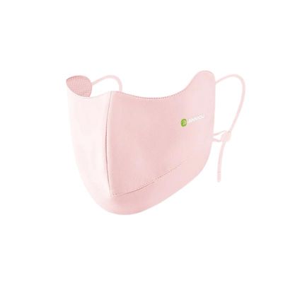 ANNIOU UPF 100+ Raw Yarn Eye Corner Mask Breathable, Lightweight, Sun Protection Face Cover (Pink, One Size)