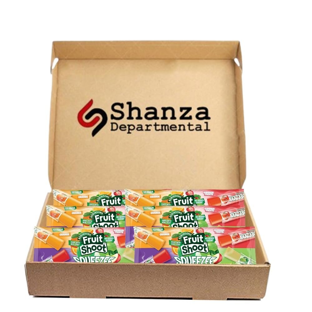 Fruit Shoot No Added Sugar Squeezy Ice Pops (12 x 45ml) Freeze Pops, Kids Frozen Treats (6 Packs)