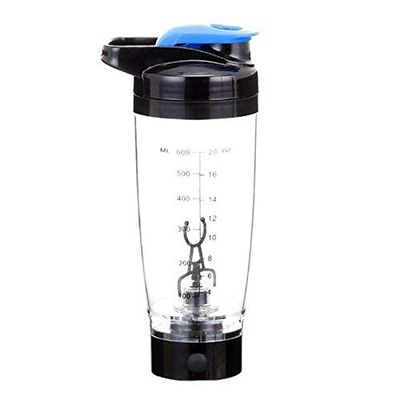 LRFVADW Kettle 600ml Electric Automation Protein Shaker Portable Water Bottle Automatic Movement Coffee Milk Smart Mixer Drinkware(Blue)