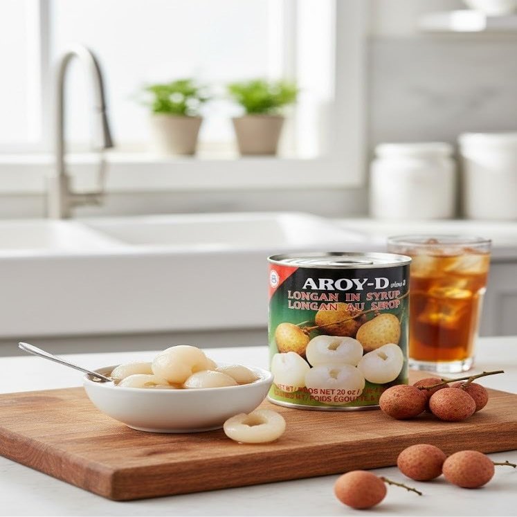 Fakhri AROY-D Canned Longan in Syrup 565g Sweet Tropical Dessert Fruit