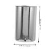 Homoyoyo Bucket Reliable Stainless Steel Hanging 1000ml Capacity Ergonomic Metal and Easy to Clean for Portable Cleansing Kit Home Use view 2