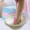 Toe Scrubber - Long Handle Lotion Applicator | Soft Skin-Friendly Shower Brush with Massage Particles, Silicone Tool for Elderly, Deodorizing and Itch Relief view 3