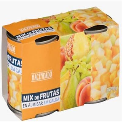 Mix de Frutas en Almbar, Fruit Cocktail in Syrup, 2 Pack pack de 3