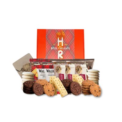 Shortbread Gift Hamper by HR Bites & Delights | 22 All Butter Biscuits, Scottish Biscuit Gift Set, Shortbread Biscuit Food Hamper for Men & Women
