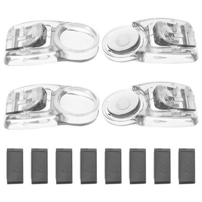 Healifty 4pcs Universal Black Swim Goggles Strap Buckles Swim Goggles Buttons Adjustable Fasteners Accessories for Swimming Pool Sports