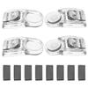 Healifty 4pcs Universal Black Swim Goggles Strap Buckles Swim Goggles Buttons Adjustable Fasteners Accessories for Swimming Pool Sports view 1