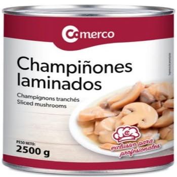 Sliced Mushrooms 1330g Comerco | Large Catering Size Tin