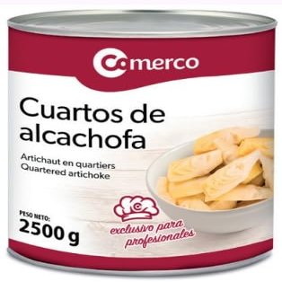 Artichoke Hearts in Brine 1.55kg Can COMERCO