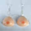 1 Pair Strap-on Silicone Breast Forms Triangle Shape Concave Bottom Fake Boobs, FF Cup Brown for Crossdresser, Transgender and Mastectomy(Skincolor,I Cup) view 3