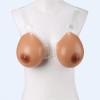 1 Pair Brown 5XL Strap-on Silicone Breast Forms, Teardrop Shape Fake Boobs with Adjustable Shoulder Strap for Mastectomy(Brown,11XL) view 2