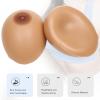 1 Pair Teardrop Shape Silicone Breast Forms G Cup Brown A-KK Full Sizes Prosthetic Fake Boobs for Mastectomy(A Cup) view 2