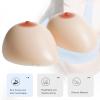 1 Pair White J Cup Silicone Breast Forms, Teardrop Shape Realistic Fake Boobs for Mastectomy, Crossdresser & Transgender(FF Cup) view 2