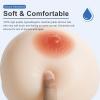 1 Pair White J Cup Silicone Breast Forms, Teardrop Shape Realistic Fake Boobs for Mastectomy, Crossdresser & Transgender(FF Cup) view 3