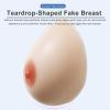 Self-Adhesive Silicone Breast Forms C Cup White, Concave Bottom Fake Boobs for Mastectomy Crossdresser Transgender(KK Cup) view 2