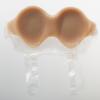 1 Pair Brown K Cup Teardrop Shape Strap-on Silicone Breast Forms with Adjustable Shoulder Strap for Transgender(Brown,K Cup) view 4