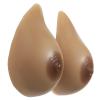 1 Pair Brown HH Cup Silicone Breast Forms, Concave Bottom Realistic Fake Boobs for Mastectomy Prosthesis, Transgender(Brown,H Cup) view 1