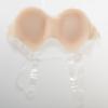 1 Pair Brown K Cup Teardrop Shape Strap-on Silicone Breast Forms with Adjustable Shoulder Strap for Transgender(White,H Cup) view 4