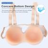 1 Pair Skincolor C Cup Strap On Silicone Breast Forms, Adjustable Shoulder Fake Boobs for Mastectomy, Crossdresser(F Cup) view 3