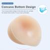 Self-Adhesive Teardrop Silicone Breast Forms with Concave Bottom, GG Cup Skincolor Fake Boobs for Mastectomy, Crossdresser(DD Cup) view 4