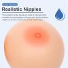 Self-Adhesive Silicone Fake Boobs EE Cup Brown, Teardrop Breast Forms Mastectomy Prosthesis for Crossdresser Transgender(Skincolor,DD Cup) view 2