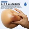 1 Pair Self-Adhesive Silicone Breast Forms, Teardrop Fake Boobs A-KK Cup, EE Brown Prosthesis for Mastectomy, Transgender(E Cup) view 3