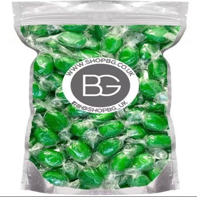 BG 500g Hardboiled Wrapped Old Fashioned Sweet Shop Candies Retro Boiled Sweets Sherbet, Liquorice, Humbugs, Aniseed, Barley Sugar, Pears, Mints - Choose Your 500g Pouch (Chocolate Limes)