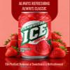 ICE Strawberry Sparkling Soft Drink Cans, Strawberry Flavour Carbonated Beverage, Multipack of 24 x 330ml Cans, Fizzy Soft Drink for Home, Parties, Events and Everyday Refreshment- By MegaAisle view 3