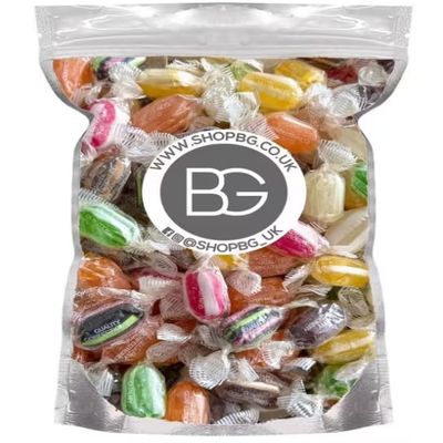 BG 500g Hardboiled Wrapped Old Fashioned Sweet Shop Candies Retro Boiled Sweets Sherbet, Liquorice, Humbugs, Aniseed, Barley Sugar, Pears, Mints - Choose Your 500g Pouch (- Winter Mixture)