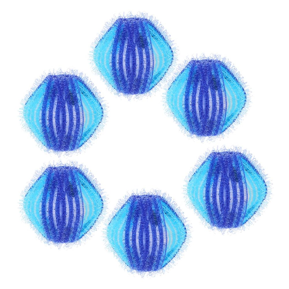 IMIKEYA Washing Machine Laundry Cleaning Balls 6Pcs Anti-Tangling Lint Remover for Pet Hair Reusable Fabric Softener Effect for Clothes Care