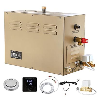 Commercial Self-Draining Steam Generator with Timer Control for Shower, Sauna, Bath, and Spa