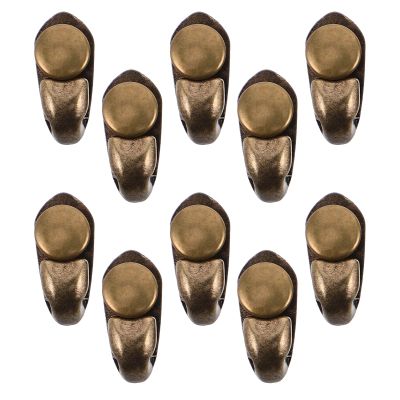 NIYANGLE Boot Lace Buckle Hooks 10Pcs Alloy with Rivets for DIY Shoe Repair and Hiking Boot Lace Replacement