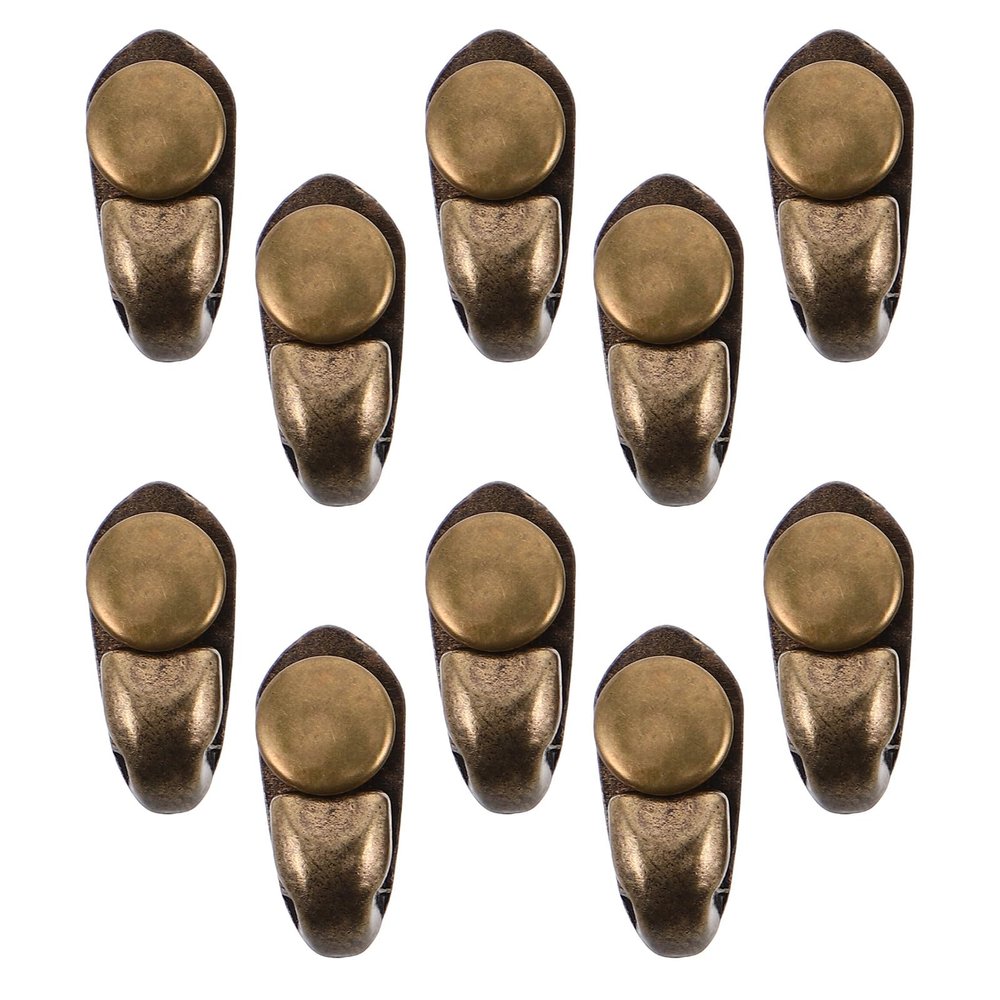 NIYANGLE Boot Lace Buckle Hooks 10Pcs Alloy with Rivets for DIY Shoe Repair and Hiking Boot Lace Replacement