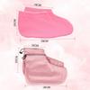 ROMISBABA Paraffin Therapy Gloves and Foot Covers Set Made of Soft Cotton and Plush and Keep Wax Warm 2 Pairs in Pink to Maximize Moisture Absorption for Paraffin Treatment and Spa view 2