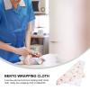 NOLITOY Meal Packing Cloth Japanese Style, 45X45Cm Cotton Wrapping Cloth in Apricot, Suitable for Bento Lunch Box and Table Setting view 3
