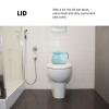 PACKOVE Thickened Plastic Spittoon Lid for Home Use Spittoon for Boys and Girls and Adults Bedpan Urinal Pail Pot for Bedroom view 3