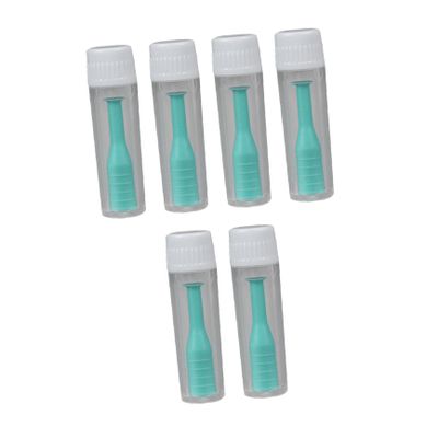 Healeved 6pcs Green Contact Lens Suction Cup and Tweezers Set with Case for Hard and Soft Lens Insertion Removal Remover Tool for Travel and Daily Use