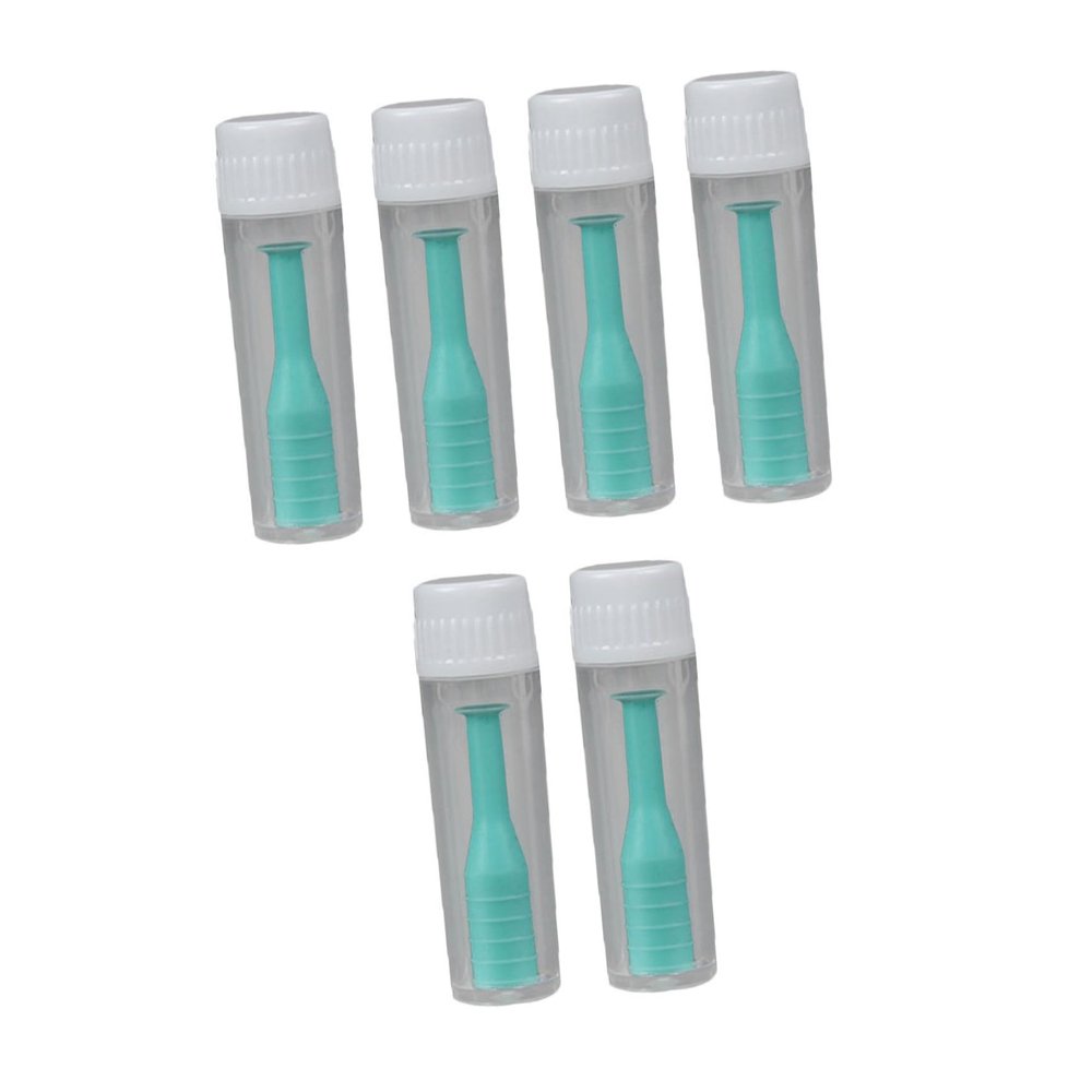 Healeved 6pcs Green Contact Lens Suction Cup and Tweezers Set with Case for Hard and Soft Lens Insertion Removal Remover Tool for Travel and Daily Use